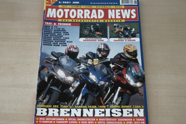 Deckblatt Motorrad News (06/2001)